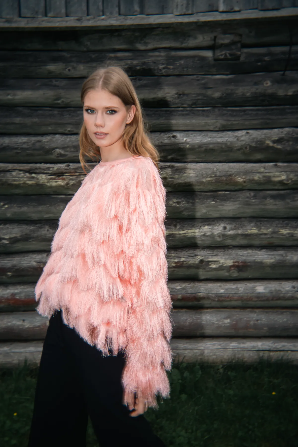 Peach sweater